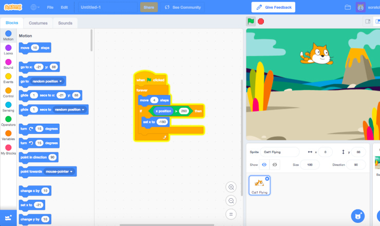 Build Games using Scratch (Ages 7-12)